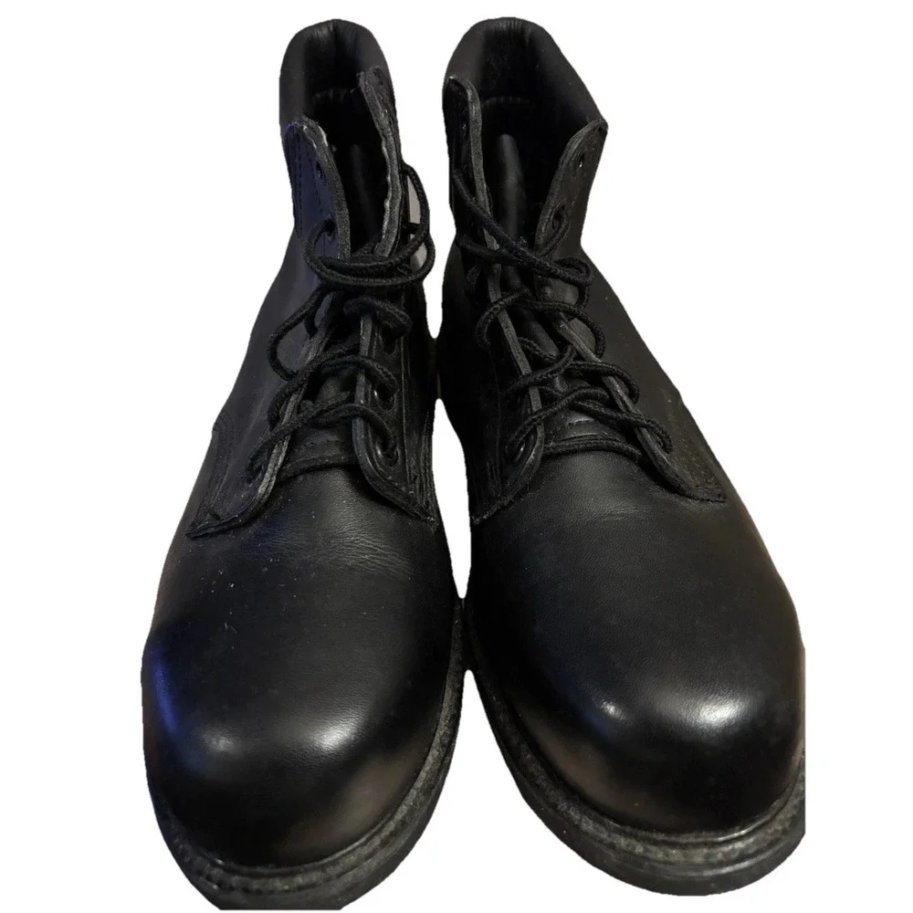 Men's Biltrite Black Steel Toe Lace Up Work Combat Boots Size‎ 7.5M